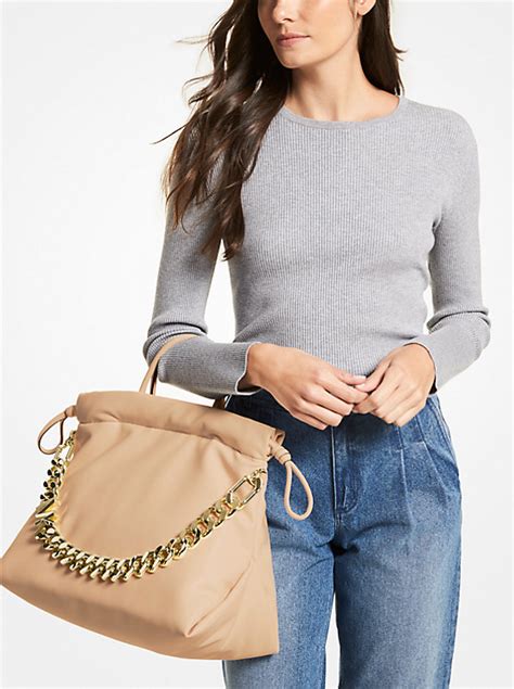 michael kors lina|Lina Medium Embellished Tote Bag .